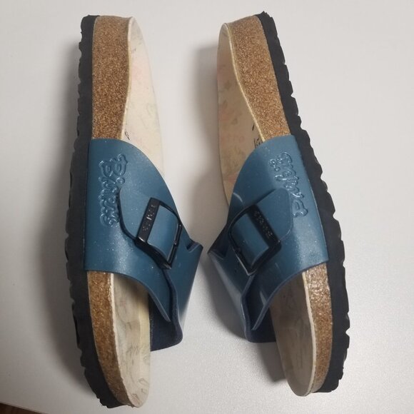 NWOB Birkenstock Birkis Catalina Women's Teal Sandals EU 38 US 8 - Picture 3 of 7